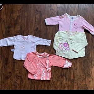 Bundle baby tops 0-3 months